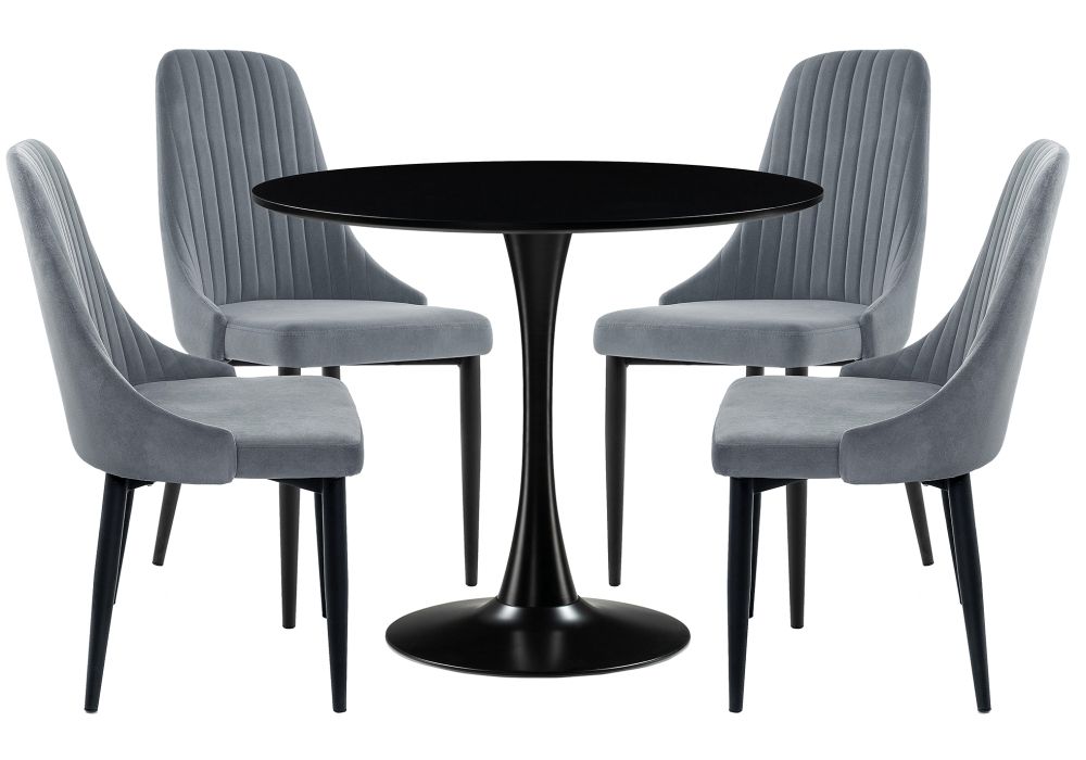 Обеденная группа Телма gray - black