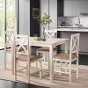Обеденный комплект Хадсон (стол + 4 стула)- Hudson Dining Set дерево гевея-мдф, стол: 110х70х75см - - 9