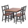 Обеденный комплект Соната (стол + 4 стула) - Sonata dining set массив сосны, стол: 120х75х73см стул - 8