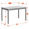 Обеденный комплект Соната (стол + 4 стула) - Sonata dining set массив сосны, стол: 120х75х73см стул - 8