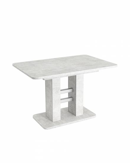 Стол Elephant раскладной 120-160х80 бетон | алюминий