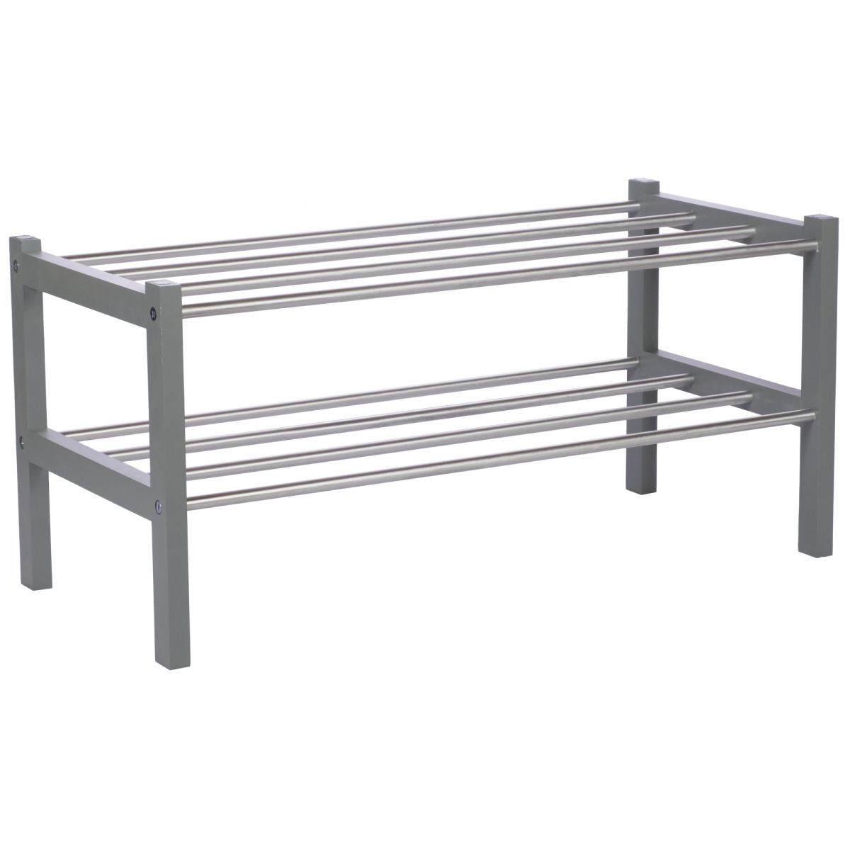 Обувница Атлас серый