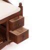 Обувница с 2-я ящиками Secret De Maison AZUR ( mod.TT-BH004) павловния , 80*33*47, Орех (Walnut) - 6