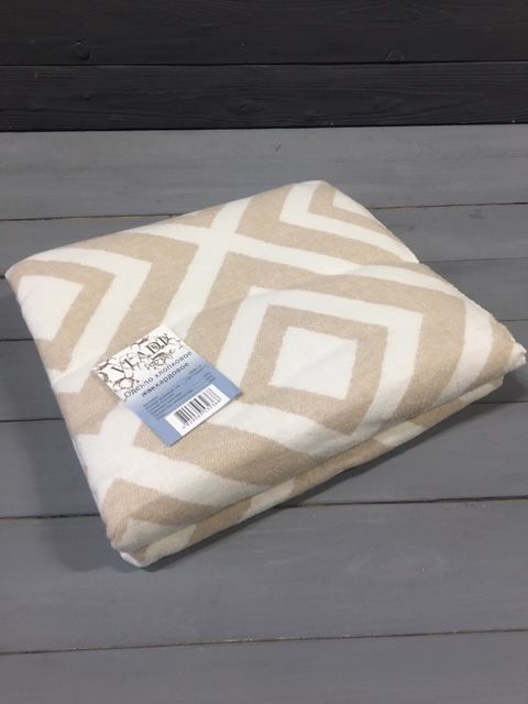 Одеяло "Ромб" 140х205 бел-беж