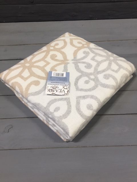 Одеяло "Вензель" 170х210 бел-св.сер-беж