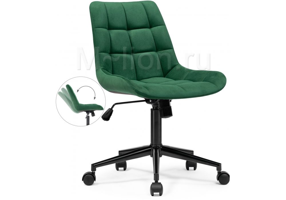 Стул Честер черный - зеленый