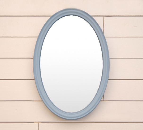 Овальное зеркало "Leontina Blue"