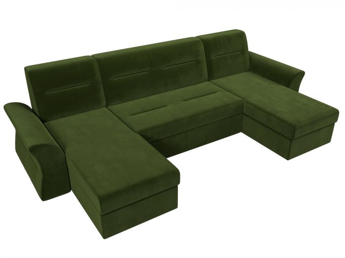 109305 П-образный диван Клайд | Микровельвет | Зеленый