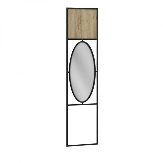 Панель для прихожей с зеркалом Loft Дуб Натур 4009302H_Натур