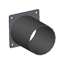 Дровяные камины,Патрубок для печи TEK UNIT, TEK ROLL,30011