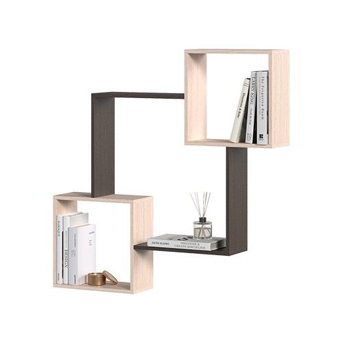 ПЛ 2 Полка навесная (1050x1050x180) венге-дуб белфорт