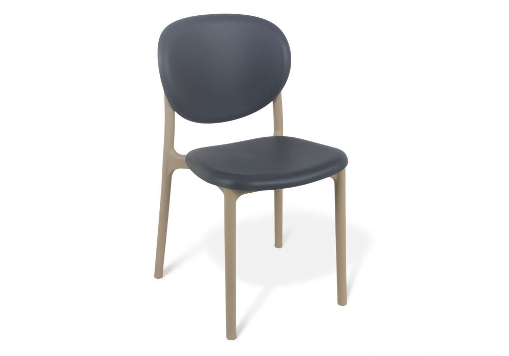 Пластиковый стул Sheffilton SHT-S180 Серый-бежевый