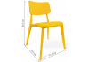 Пластиковый стул SHT-S110-P желтый - желтый - 2