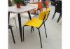 Пластиковый стул SHT-S85М желтый - черный - 3