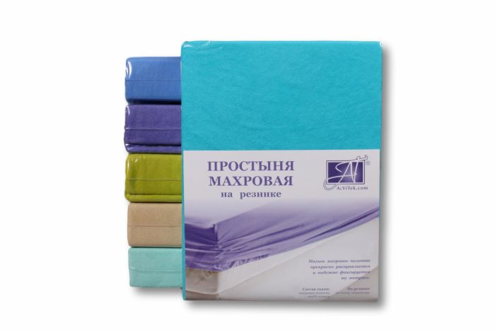 ПМР-ЛАГ-180(180) Лагуна простыня махровая на резинке 180х200+20