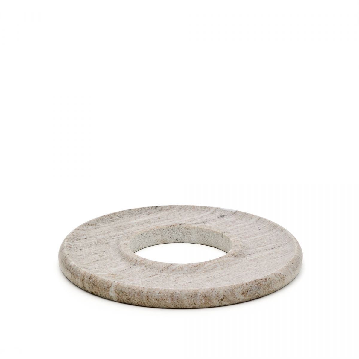 Поднос из бежевого мрамора Morel