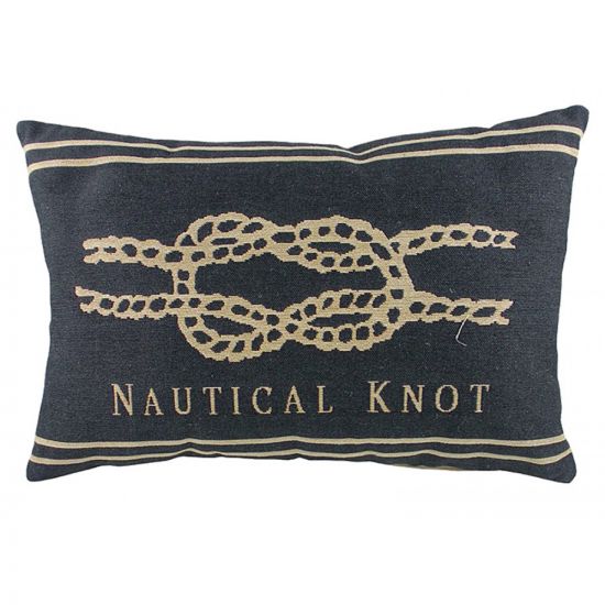 Подушка с морским узлом Nautical Knot Denim