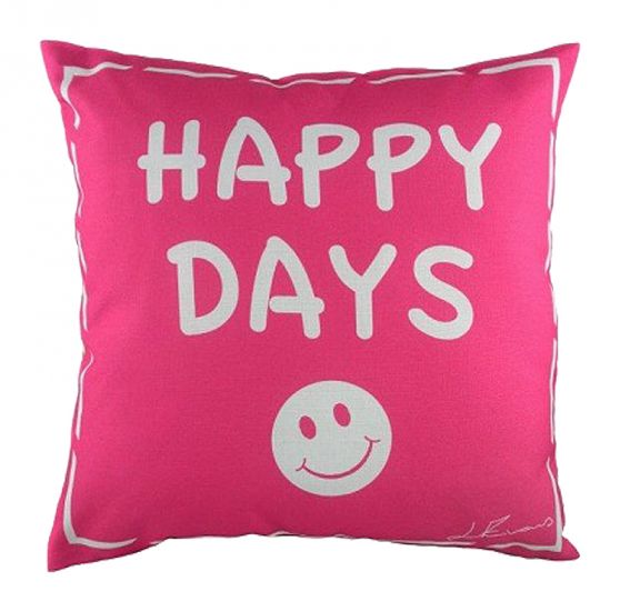 Подушка с надписью Happy Days