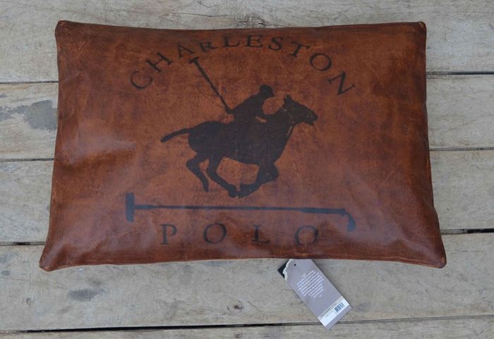 Подушка Secret De Maison POLO ( mod. M-1845 ) кожа буйвола, 60х5х40см, натуральный