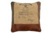 Подушка Secret De Maison THOMAS ( mod. M-7043 ) кожа буйвола - ткань, 40 х 40см, коричневый, ткань - 14