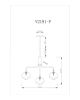 Подвесная люстра Moderli V2191-P Santa 5*G9*5W - 4