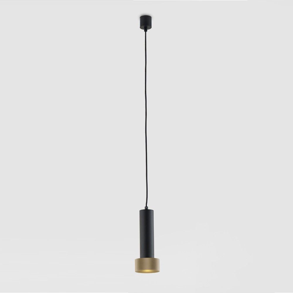 Подвесной светильник Focus черный - золотой