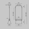 Подвесной светильник Maytoni MOD170PL-L8BS3K - 5