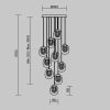 Подвесной светильник Maytoni MOD367PL-L30BBSK - 7