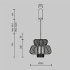 Подвесной светильник Maytoni MOD465PL-L12BK1 - 6
