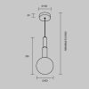 Подвесной светильник Maytoni MOD520PL-01BS - 3