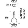 Подвесной светильник Maytoni MOD520PL-01BS - 8