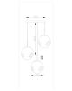 Подвесной светильник Moderli V2101-P Amo 3*E27*60W - 4