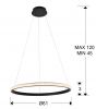 Подвесной светильник Ring 1 кольцо черный - 2