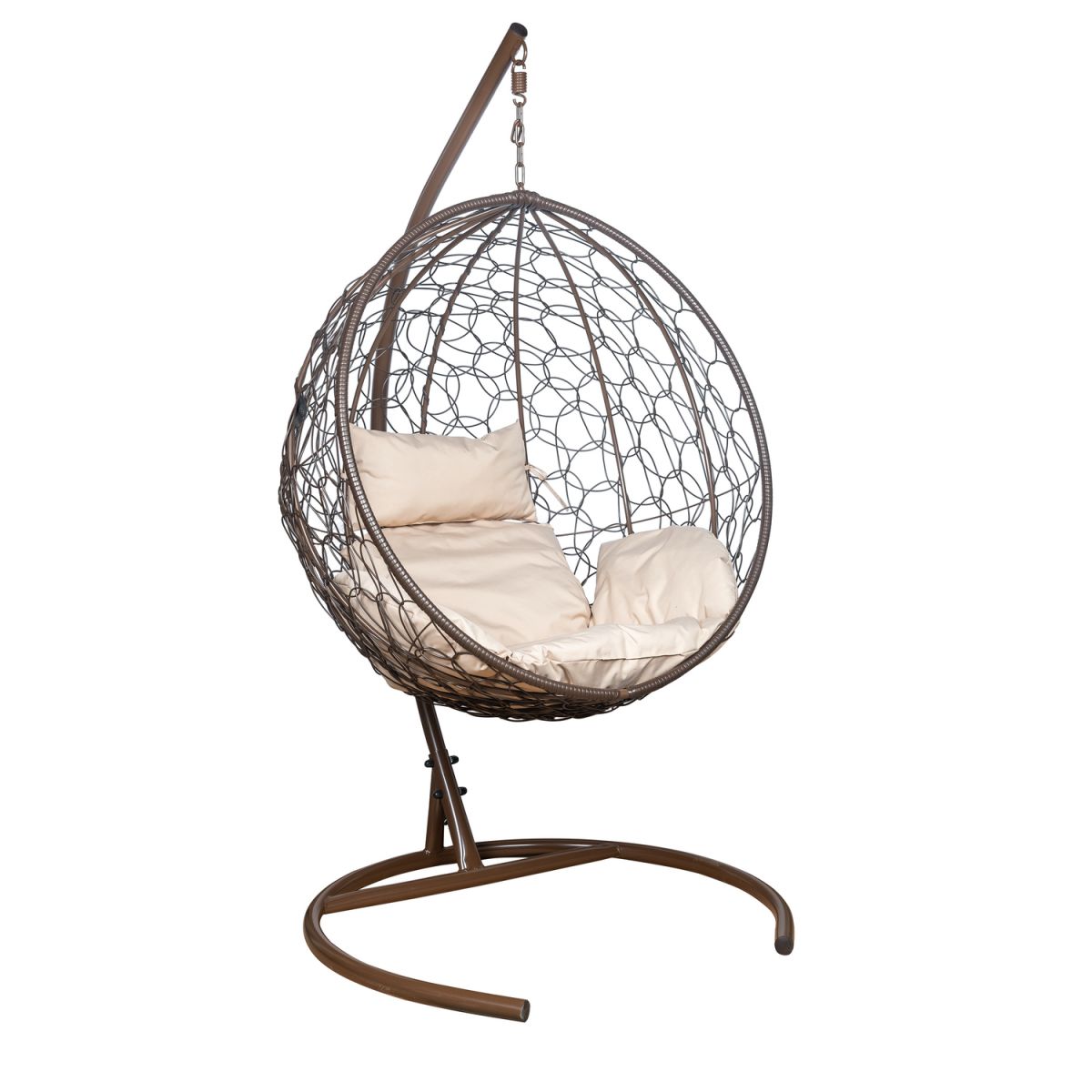 Подвесное кресло LESET ЛУНА, Коричневый, Бежевый