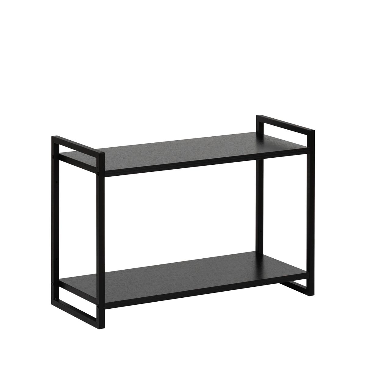 Полка настенная Leset Стилвуд 22, Чёрный Чёрный