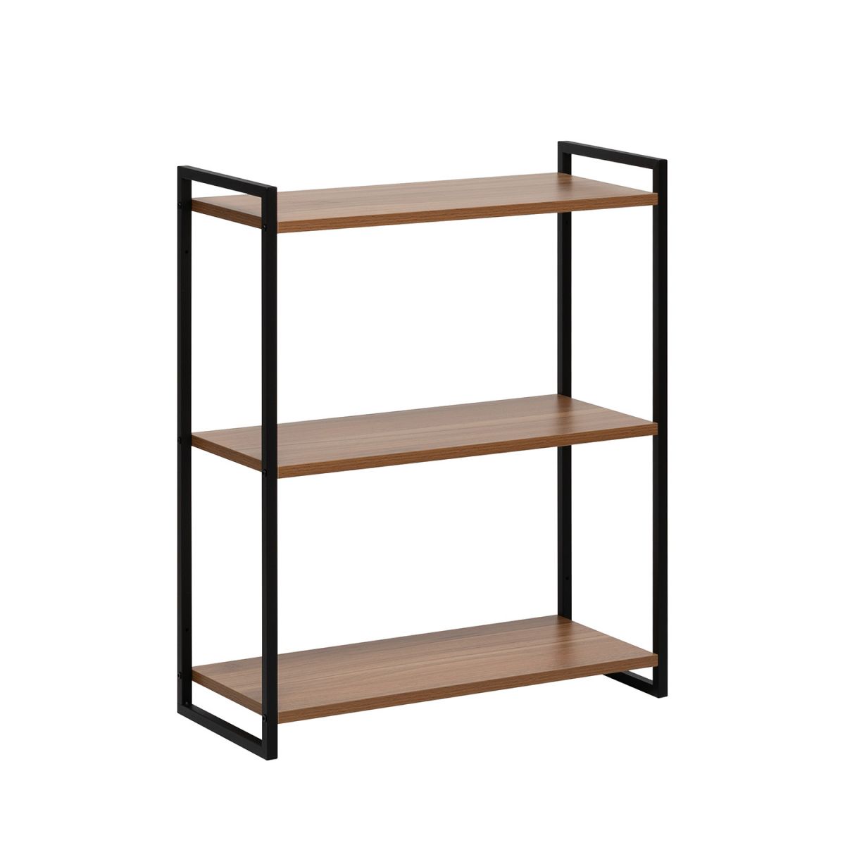 Полка настенная Leset Стилвуд 23, Чёрный Орех лион светлый