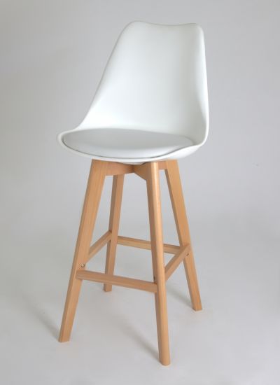 635-S-65 Полубарный стул (WHITE-07), шт