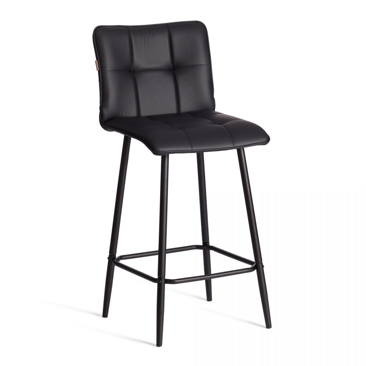 Полубарный стул Bari-Бари экокожа , черный, 42х55х99 см