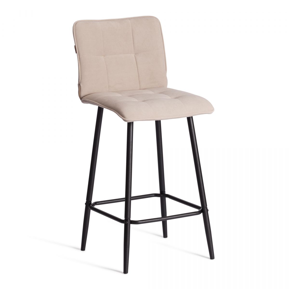 Полубарный стул Bari-Бари велюр, бежевый, 7, 42х55х99 см