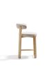 Полубарный стул Granite из бежевой синели и ясеня с натуральной отделкой 65 см - 7
