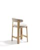 Полубарный стул Granite из бежевой синели и ясеня с натуральной отделкой 65 см - 8