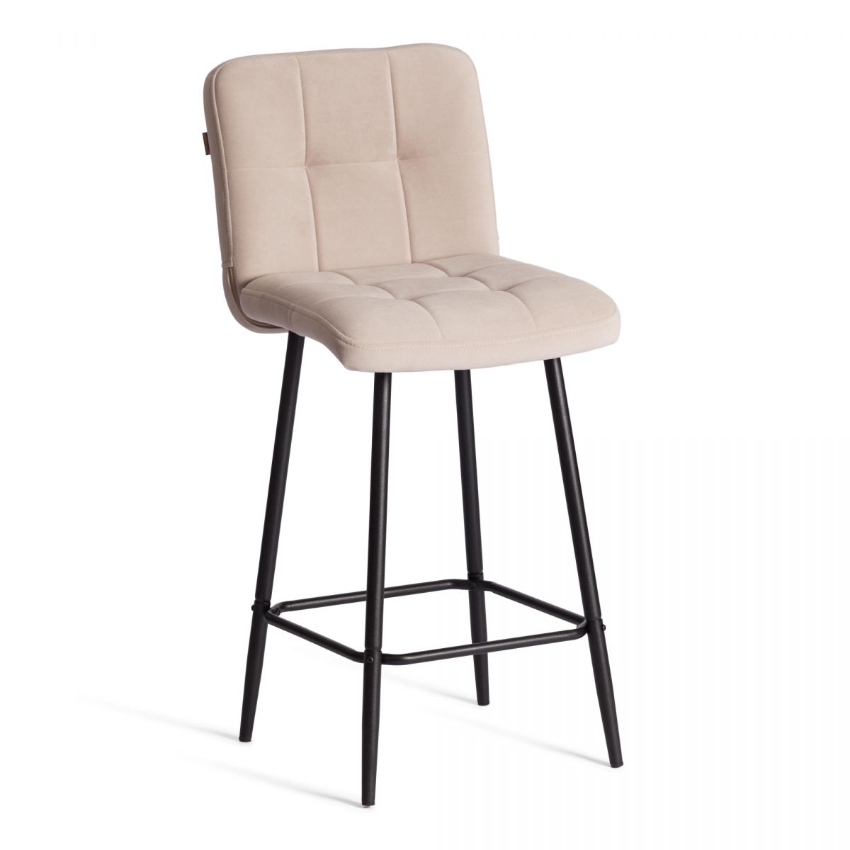 Полубарный стул Medeo-Медео велюр, бежевый, 7, 42х56х102 см