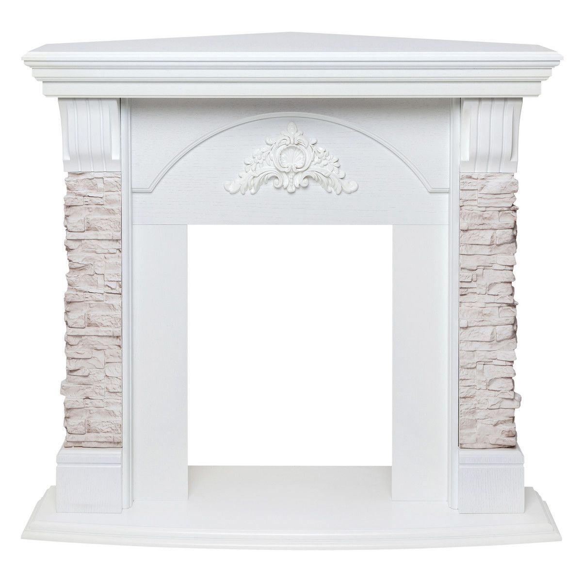 Портал для электрокамина Athena GR STD WT Corner