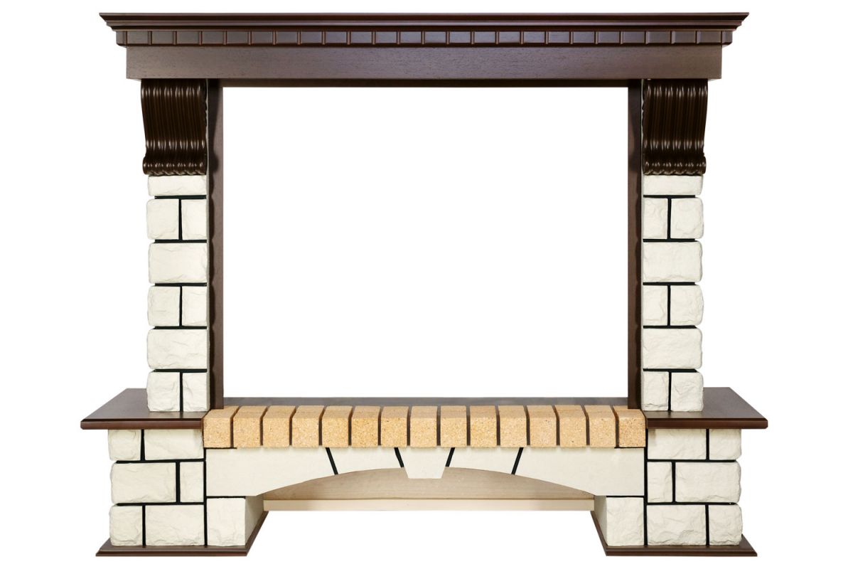 Портал Pierre Luxe - Темный дуб - Белый (Высота 1095мм),27181