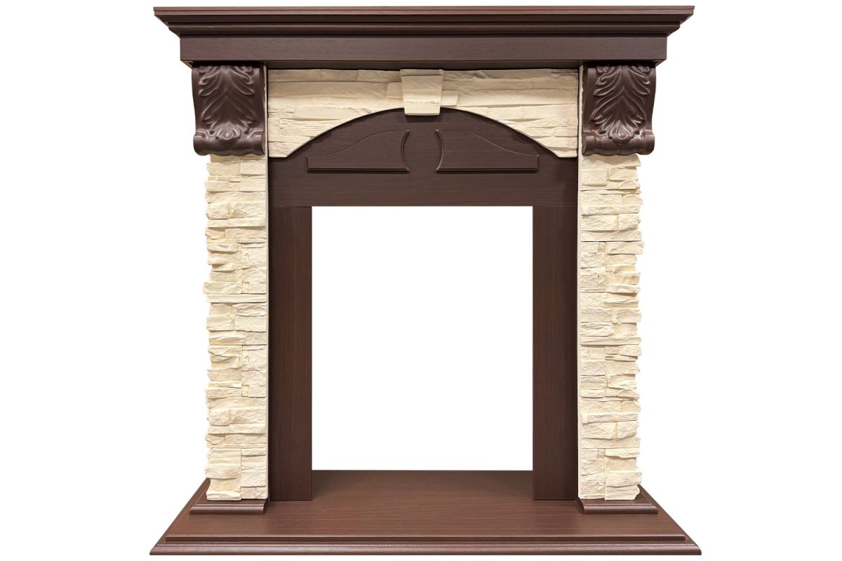 Портал Royal Flame Dublin STD SFT (Разборный) - Темный дуб - Сланец,36297