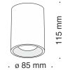 Потолочный светильник Technical C012CL-01B - 5