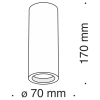 Потолочный светильник Technical C004CW-01W - 5