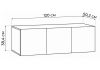 Прихожая Кротос 120 цемент темный - 3