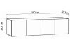 Прихожая Кротос 160 цемент светлый - 3