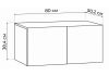 Прихожая Кротос 80 цемент темный - 3